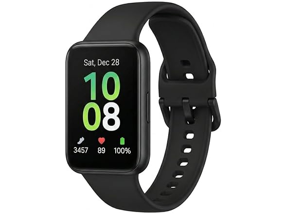 SAMSUNG Galaxy FIT 3 [2024] 1.6" AMOLED Display | 14 Days Battery Life | 100+ Watchfaces | 100+ Exercise Modes | International Model - (Gray) (Open Box)