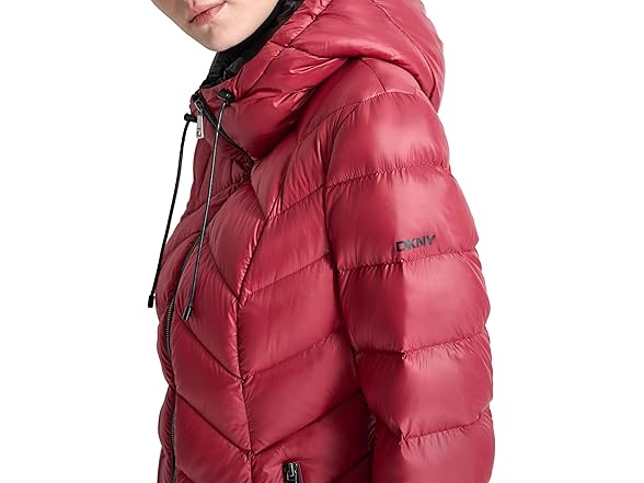 DKNY Hooded Down-filled Short Coat (XS & S)