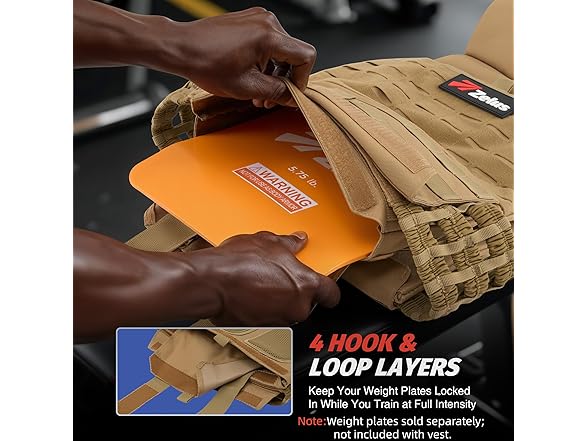 Khaki Tactical Weighted Vest