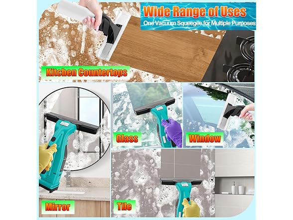 Uniqwamo Window Vacuum Squeegee