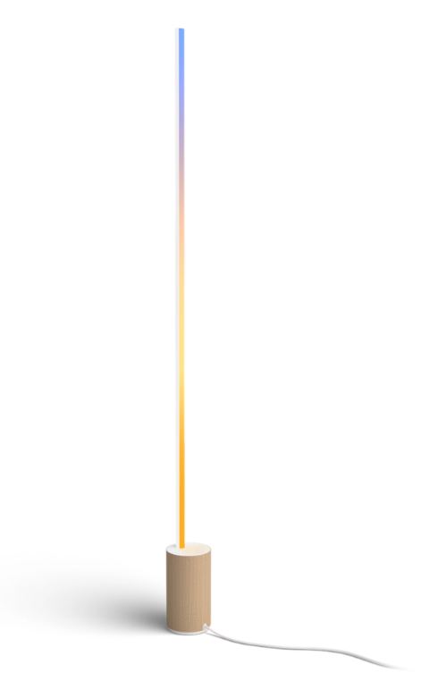 Philips Hue Signe Gradient Floor Lamp, Oak - Gallery 6