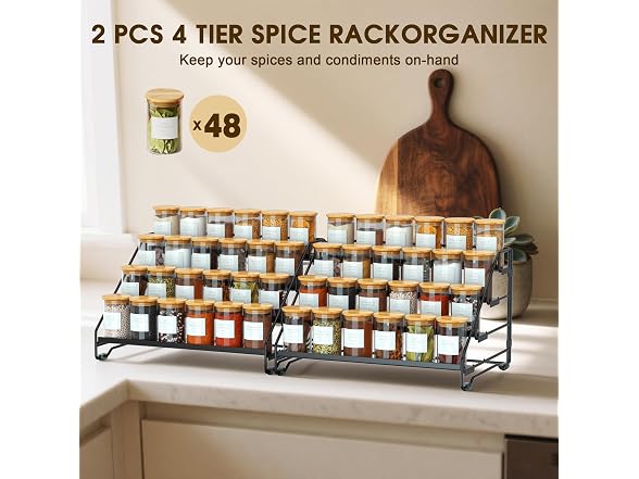 4-Tier Spice Rack Organizer