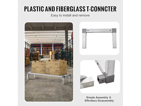 Aluminum Dunnage Rack, 48” x 14” Commercial Food