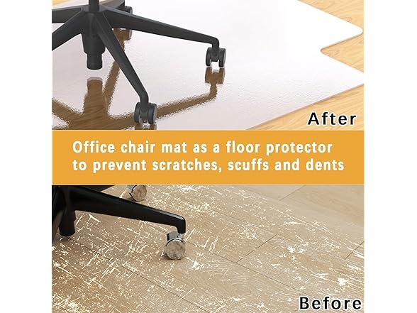 MAXTBEE Office Chair Mat for Hardwood Floor, 30"x48"