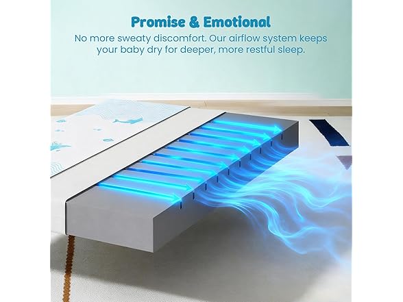 JOYMISS Breathable Toddler Mattress for Cribs