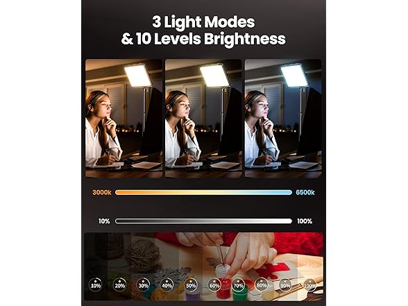Evershop Ring Light with Overhead Phone Mount