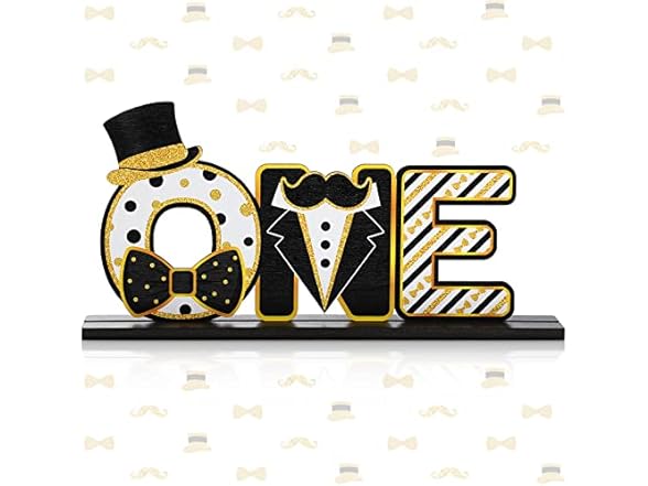 Mr. Onederful Table Centerpiece 2 Pack