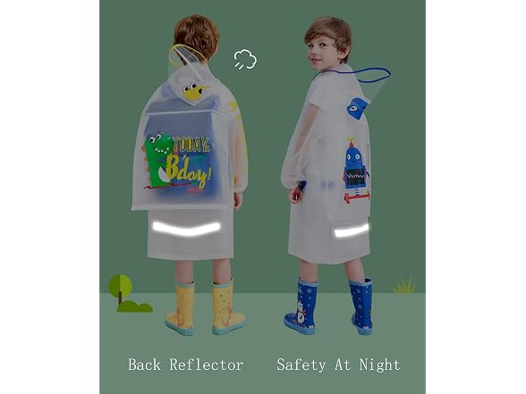 HSTiSan Boys (11-12 Years) Hooded Rain Windbreaker