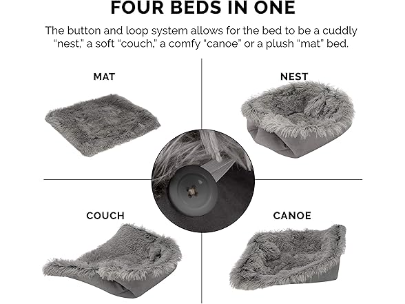 Furhaven Self-Warming Cat Bed for Indoor Cats