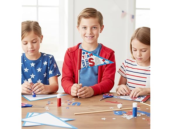 Fun Express Team USA Pennant Flag Craft Kit