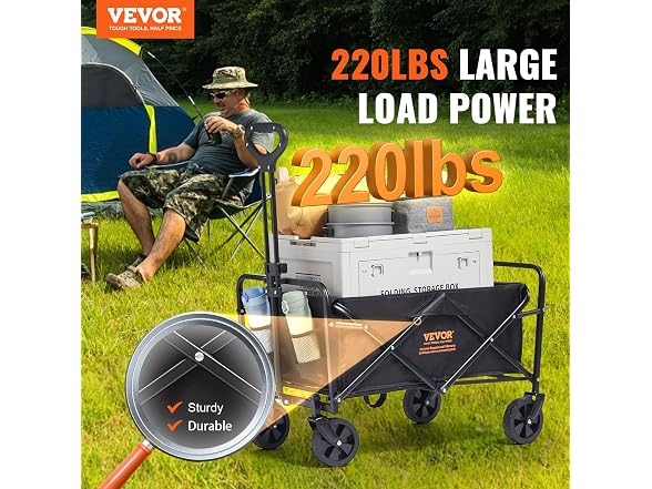 VEVOR Collapsible Folding Wagon with Wheels