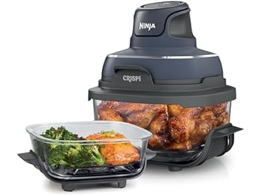 $78.99, Was $159.99, 50% Off! Ninja Crispi 4-in-1 Glass Air Fryer Gray dealfomo