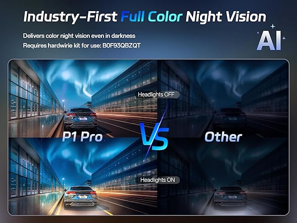 Pelsee P1 Pro 4K Dash Cam | 3.39" Screen