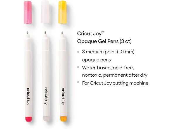 Cricut Joy Opaque Gel Pens (Set of 3)
