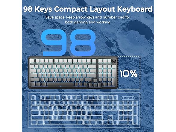 Redragon Grey Gradient Keyboard