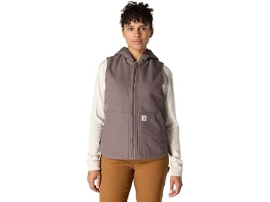 $41.99, Was $99.99, 58% Off! Carhartt Women's Washed Duck Hooded Vest dealfomo