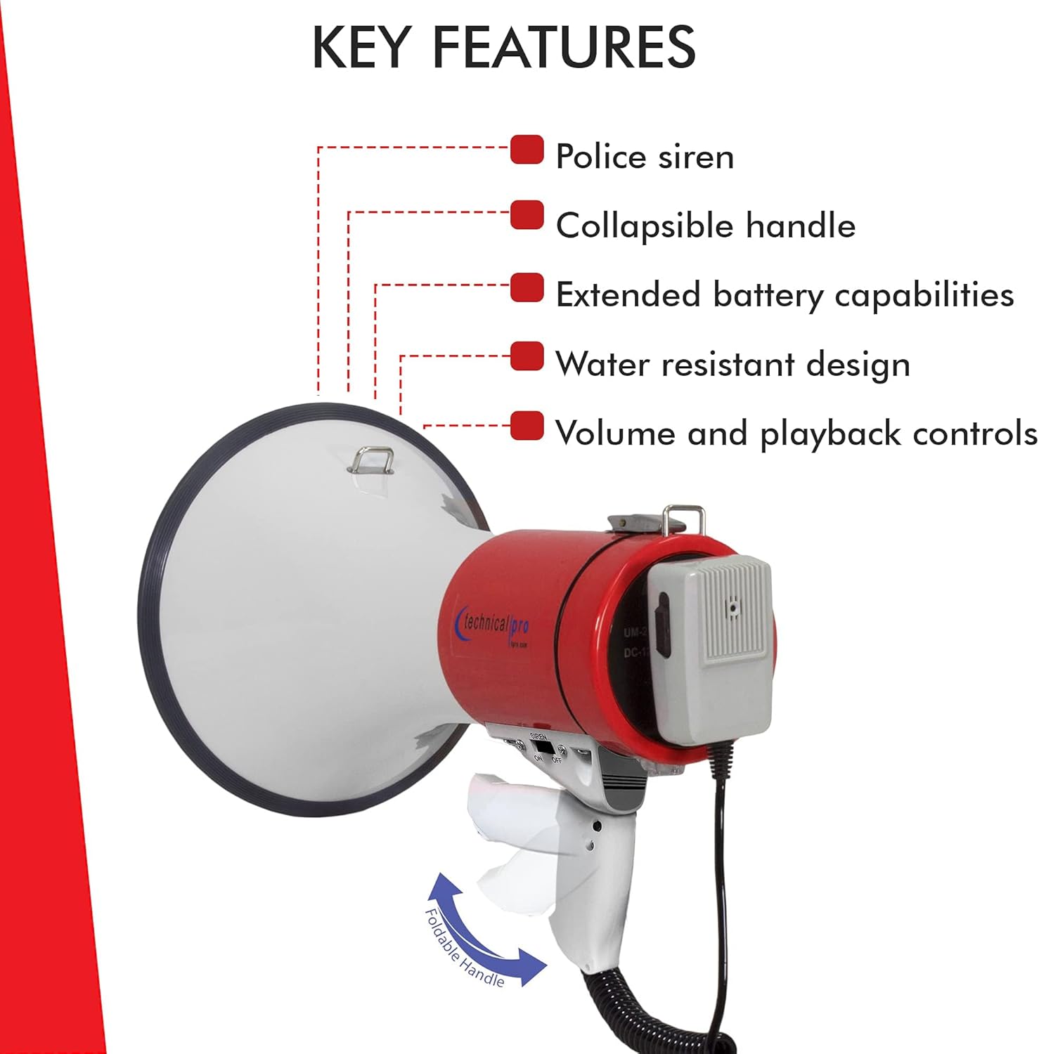 40W recharegable Megaphone with recording - Gallery 15