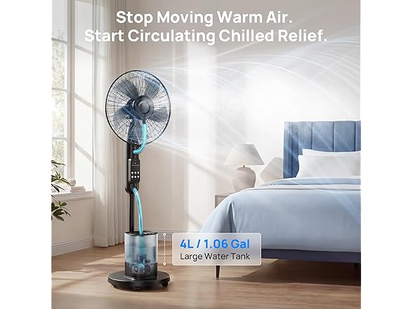 NovaMist 2026 Upgraded Misting Fan