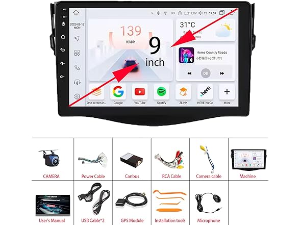 Car Radio for Toyota RAV4 2007-2012