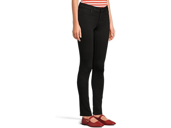 Levi's Womens 711 Skinny Soft Black 25 3