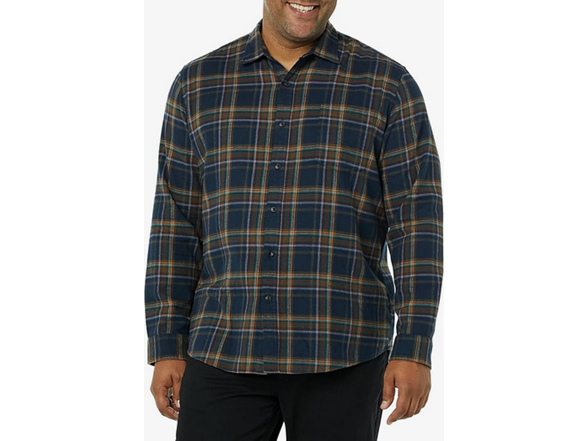 Brown Dark Navy Plaid