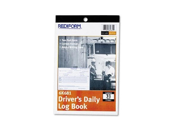 Driver's Daily Log, 5 1/2 X 7 7/8, Set of 3