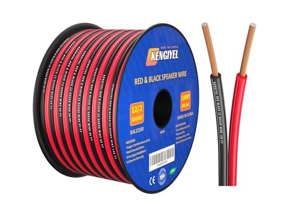 KENGIYEL Speaker Wire 12 Gauge 100FT