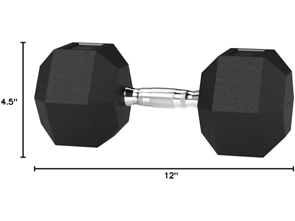 Amazon Basics Rubber Hex Dumbbell Hand Weight