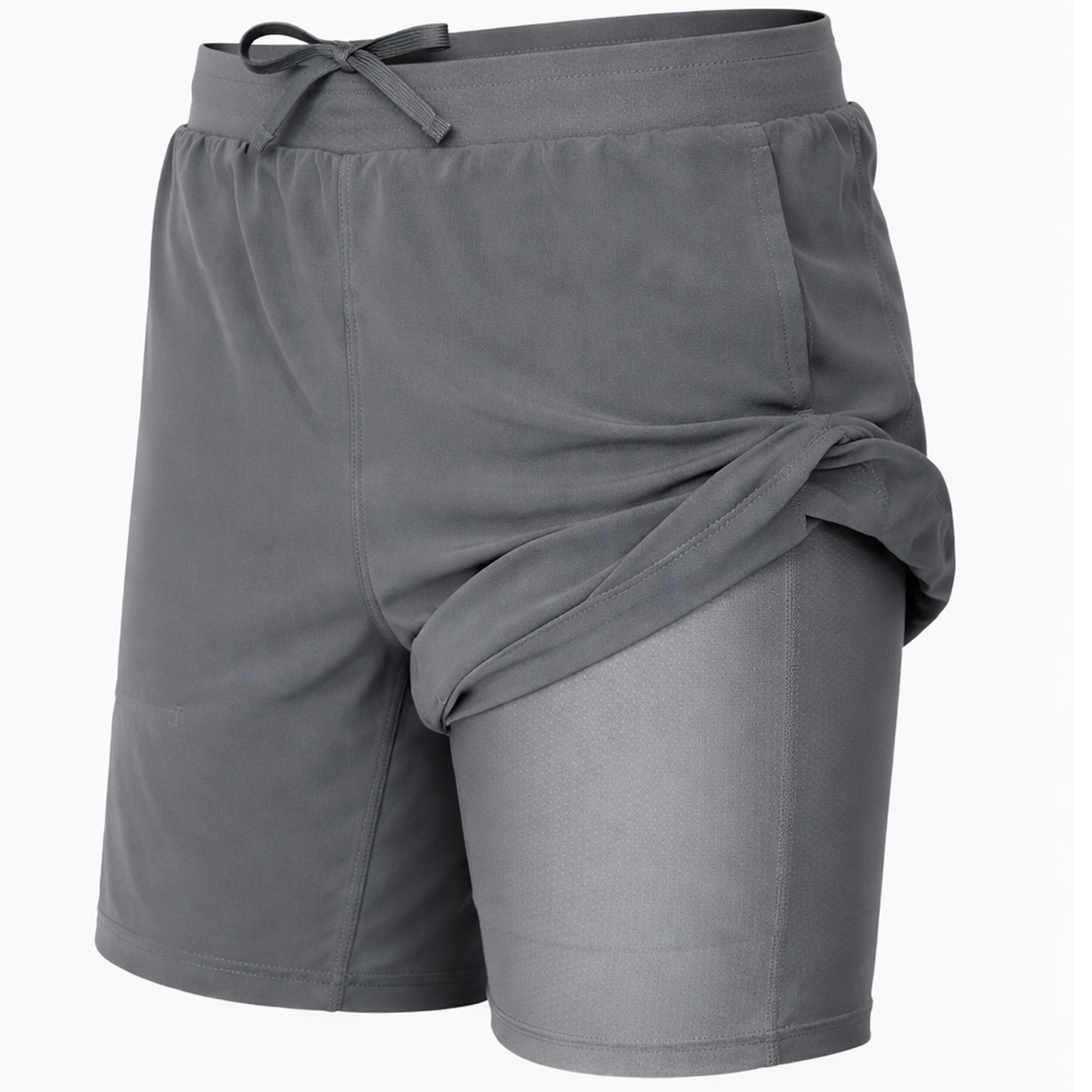 5Pk Mens 2-in-1 Quick Dry Active Shorts - Gallery 20