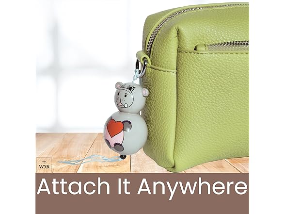 WYN Hippo Good Luck Keychain