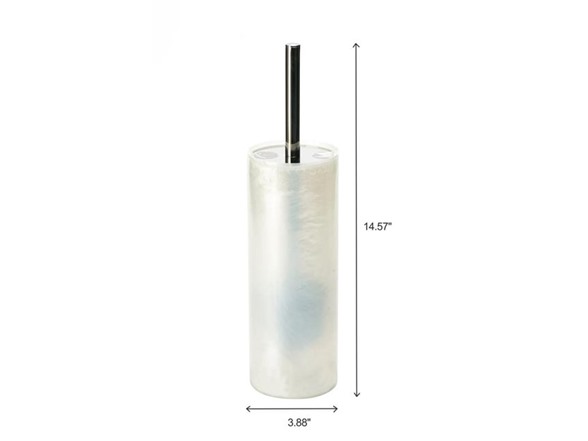 J&V Textiles 7 Pc Resin Bathroom Accessories Set IVORY