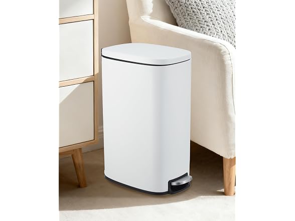 13.2 Gal/50L Kitchen Trash Can White