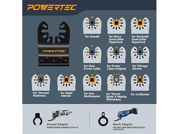 Carbide Oscillating Blade 3pc Set