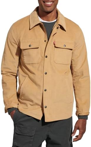 Levis Mens Corduroy Shirt Jacket