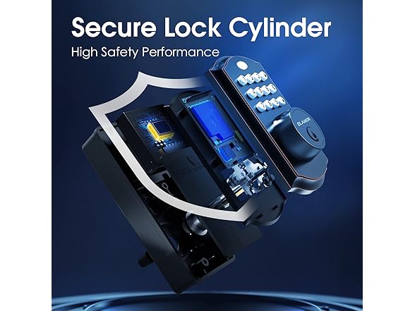 ELAMOR M19 ORB Keypad Deadbolt Lock Oil Rubbed Bronze