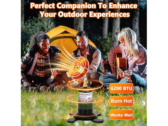 GasCalorix Portable Propane Heater for Camping