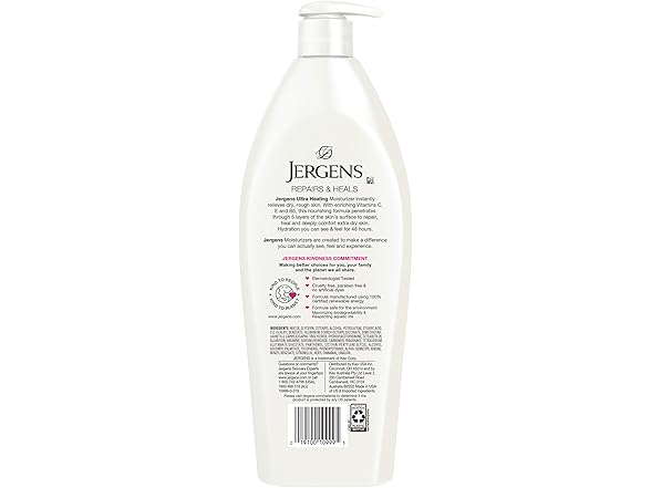 Jergens Ultra Healing Dry Skin Moisturizer, White 21 Fl Oz