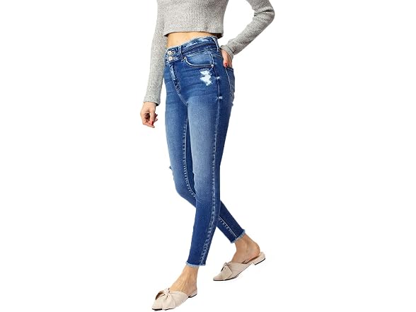 Kan Can Women (31) High Rise Ankle Skinny Jeans