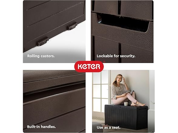 Keter Keter Marvel 71 Gal Outdoor Storage Box