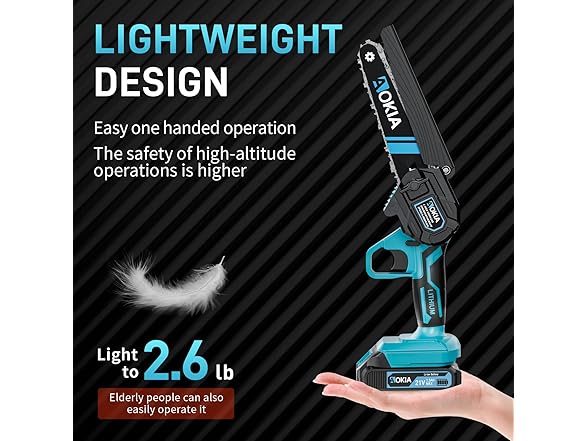 Mini Chainsaw, 20V Cordless 6 Inch Electric Handheld Chainsaw