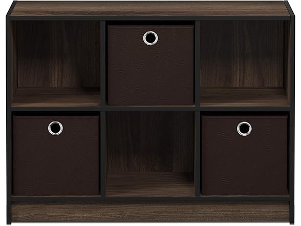 Furinno Basic 3x2 Cube Storager w/ Bins