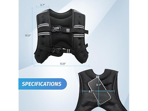 ZELUS Weighted Vest - 25lb