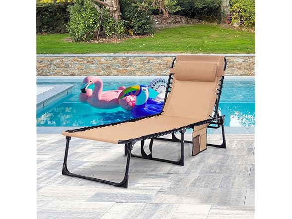 Foristrail Folding Chaise Lounge Set of 2 - Gallery 2