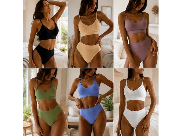6-Pk Talmont Seamless Bra & Panty