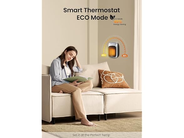 Givebest Adjustable Plug In Heater 2 Pack