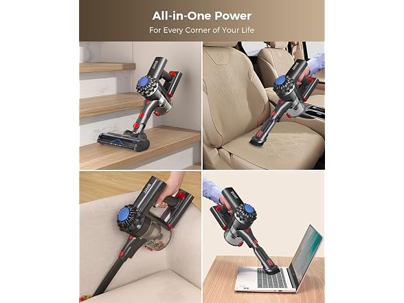SVHT Lightweight Cordless Vacuum, Blue