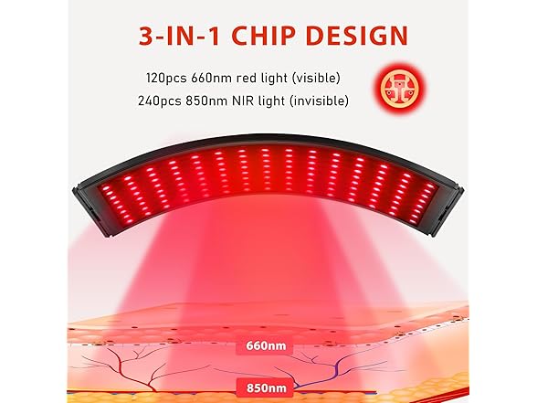 Red Light Therapy Lamp w/Stand