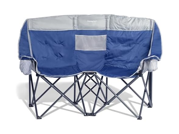 SUNNYFEEL Blue Loveseat Chair w/Cooler