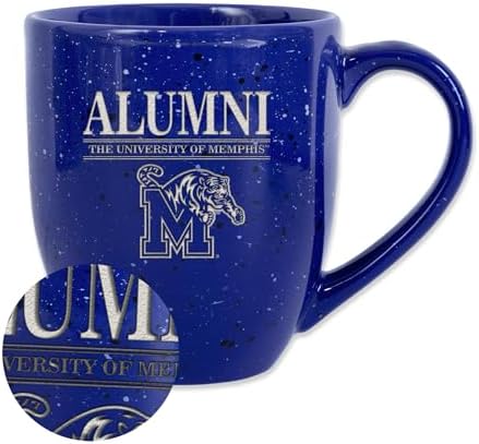 Rico Industries NCAA Memphis Tigers Alumni 16 oz Team Color Laser Engraved Ceramic Coffee Mug