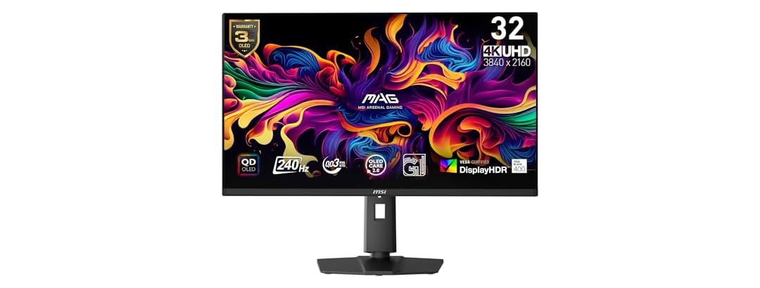 MSI 32" 4k Gaming Monitor | MAG 321UPX QD-OLED - Gallery 2